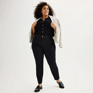 Draper James Mid-Rise Skinny Jeans Black Women’s Size 16W